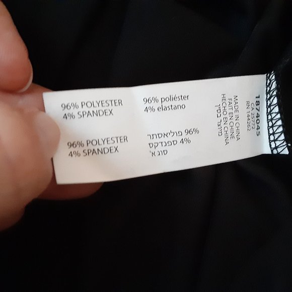 BLACK TAPE Women's Black Stretch Faux Wrap Style Long Sleeve Bodysuit - Picture 11 of 11